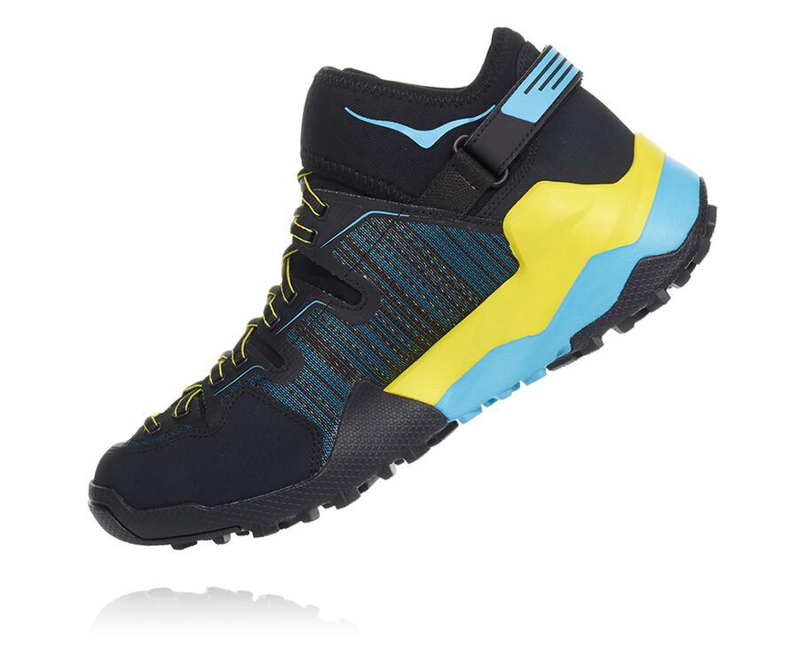 Zapatillas Trail Hoka One One Hombre - Arkali - Negras/Azules - ZJS619852